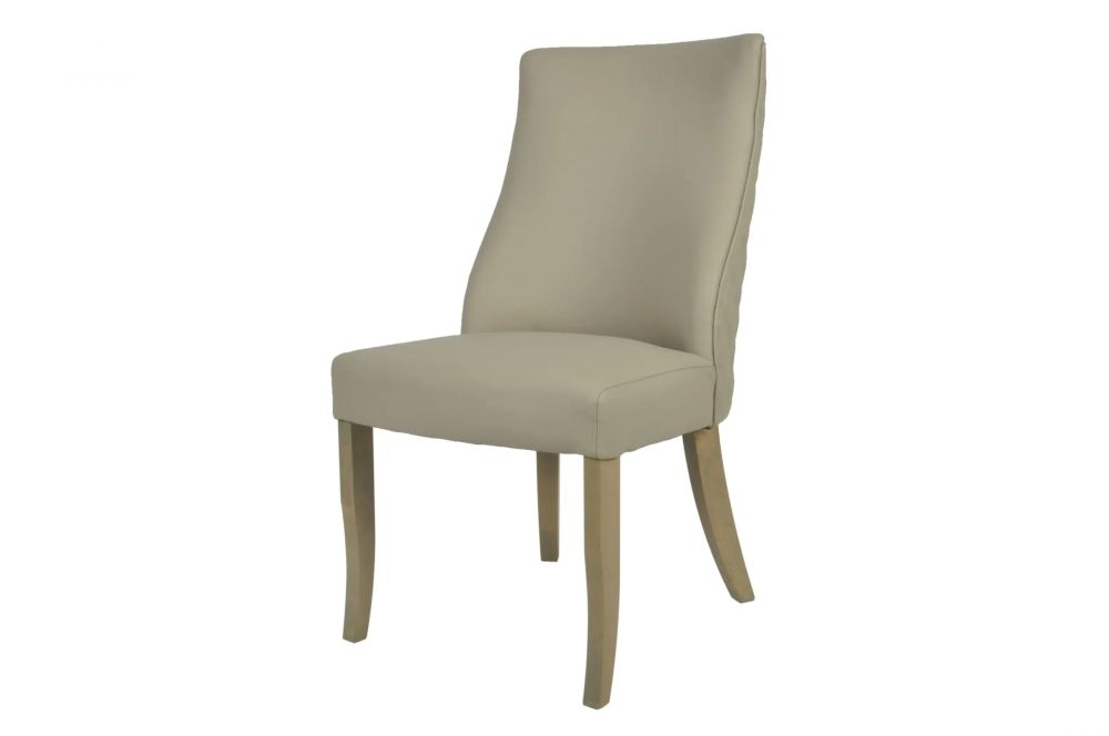 Product photograph of Millie Beige Pu Dining Chair Solid In Pairs from Choice Furniture Superstore.